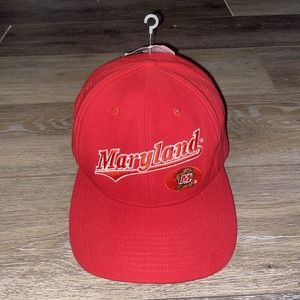 UM University of MARYLAND Terrapins Terps Mascot Red Baseball Hat Cap Official
